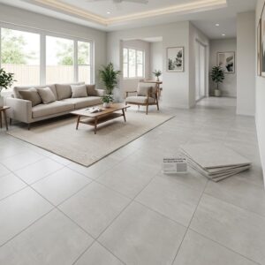 Porcelanato Unicolor SemiMate 60x60 London Blanco Nieve x m2