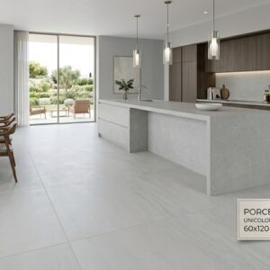 Porcelanato XXL Unicolor SemiMate GrisPlata 60x120 (x m²)
